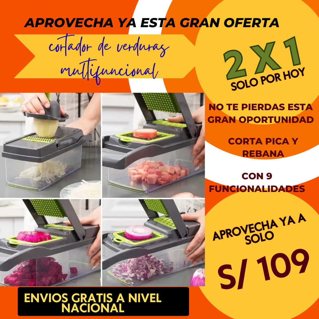 Cortador de verdura multifuncional